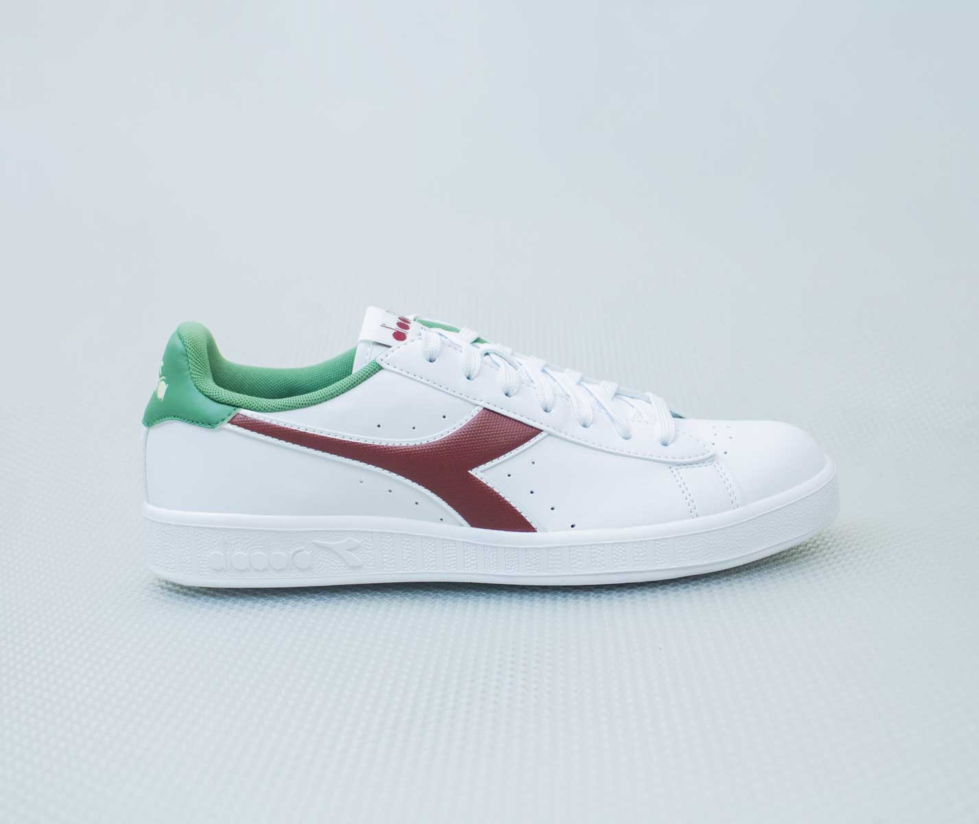 Diadora Game P Leather White Barn Red Sneaker