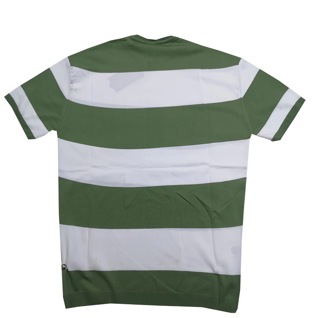 KURTOGLU KNITWEAR GREEN STRIPE T-SHIRT