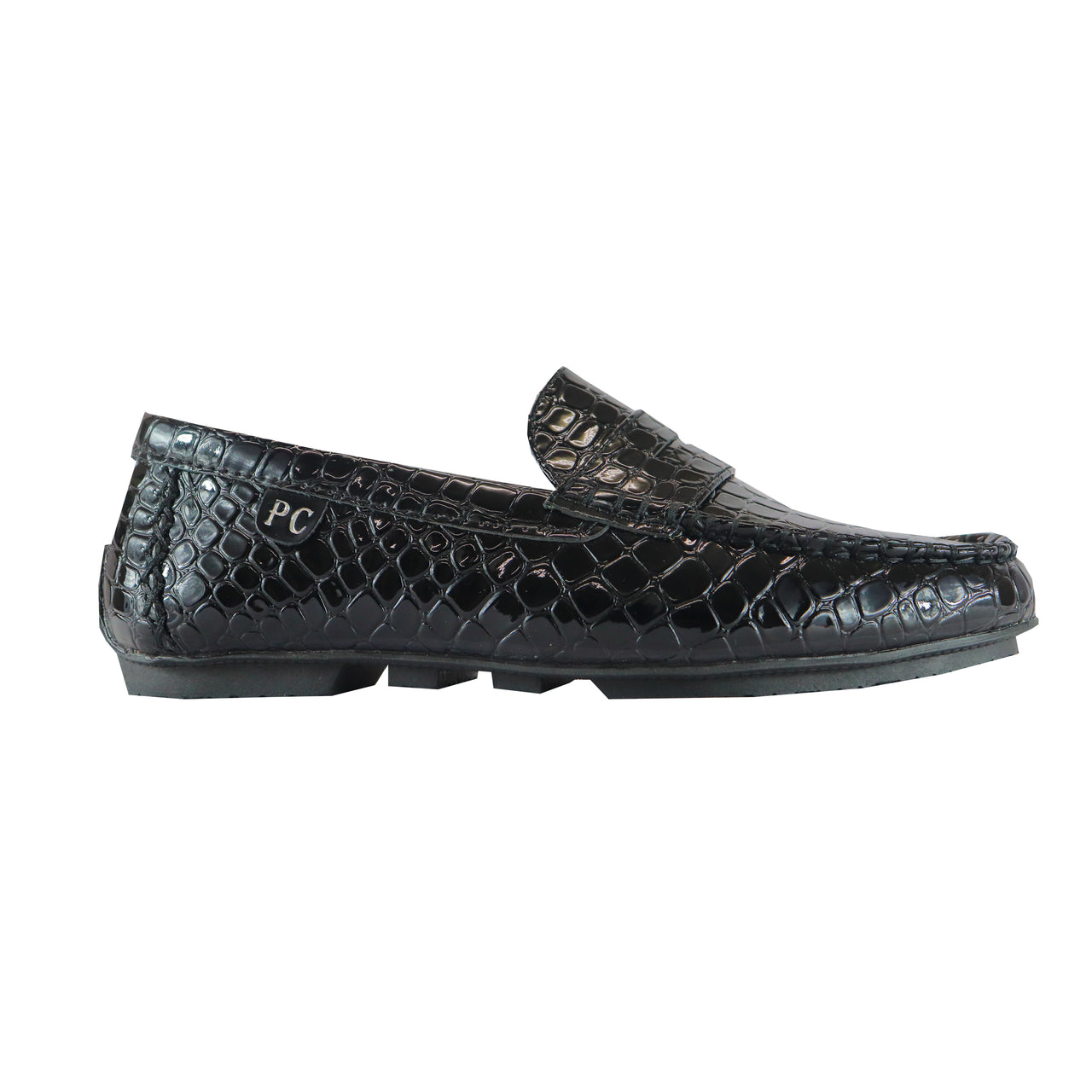 P.Crouch & CO Carvella Black Snake Moccasin