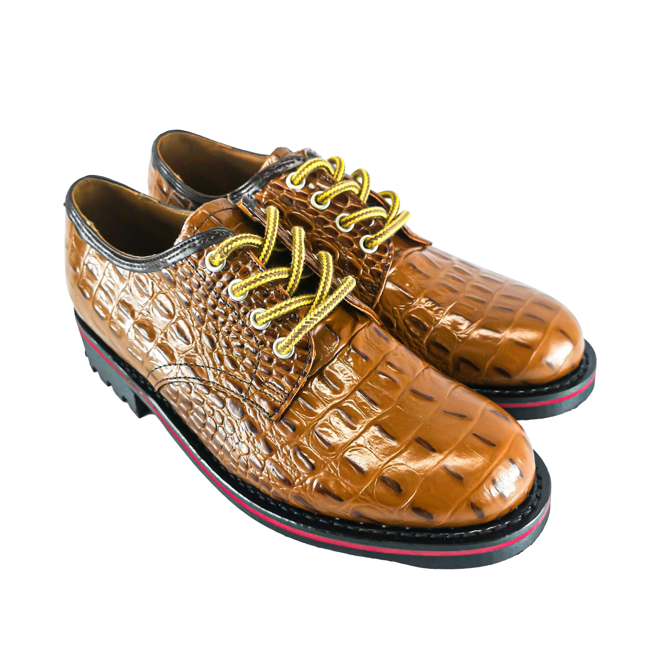 Ranger Leather Tan Brown Croc  Shoe