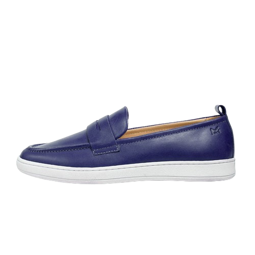 MMS Leather Italian Classic Navy Moccasin