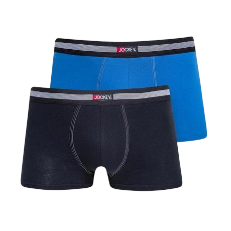 Jockey 2 pack trunks Black and Sky Blue