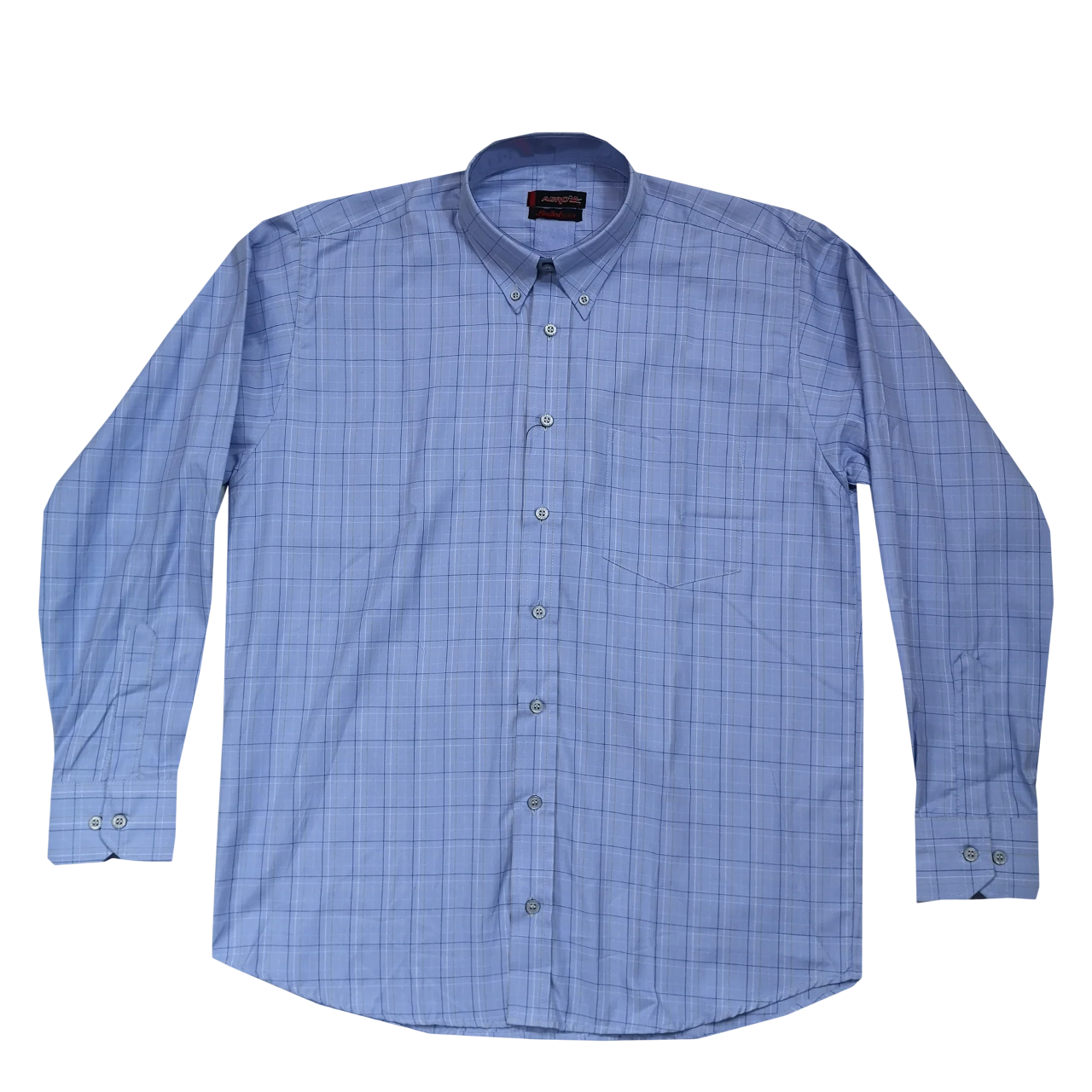 Aero LS Light Blue Check Shirt