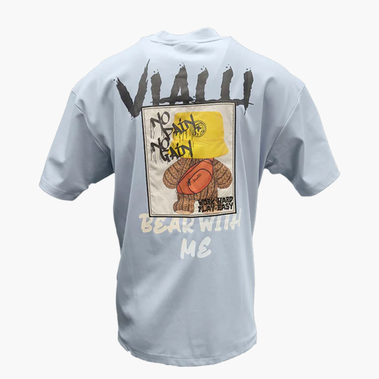 Vialli Indiana Extra Length Sky Blue T-Shirt