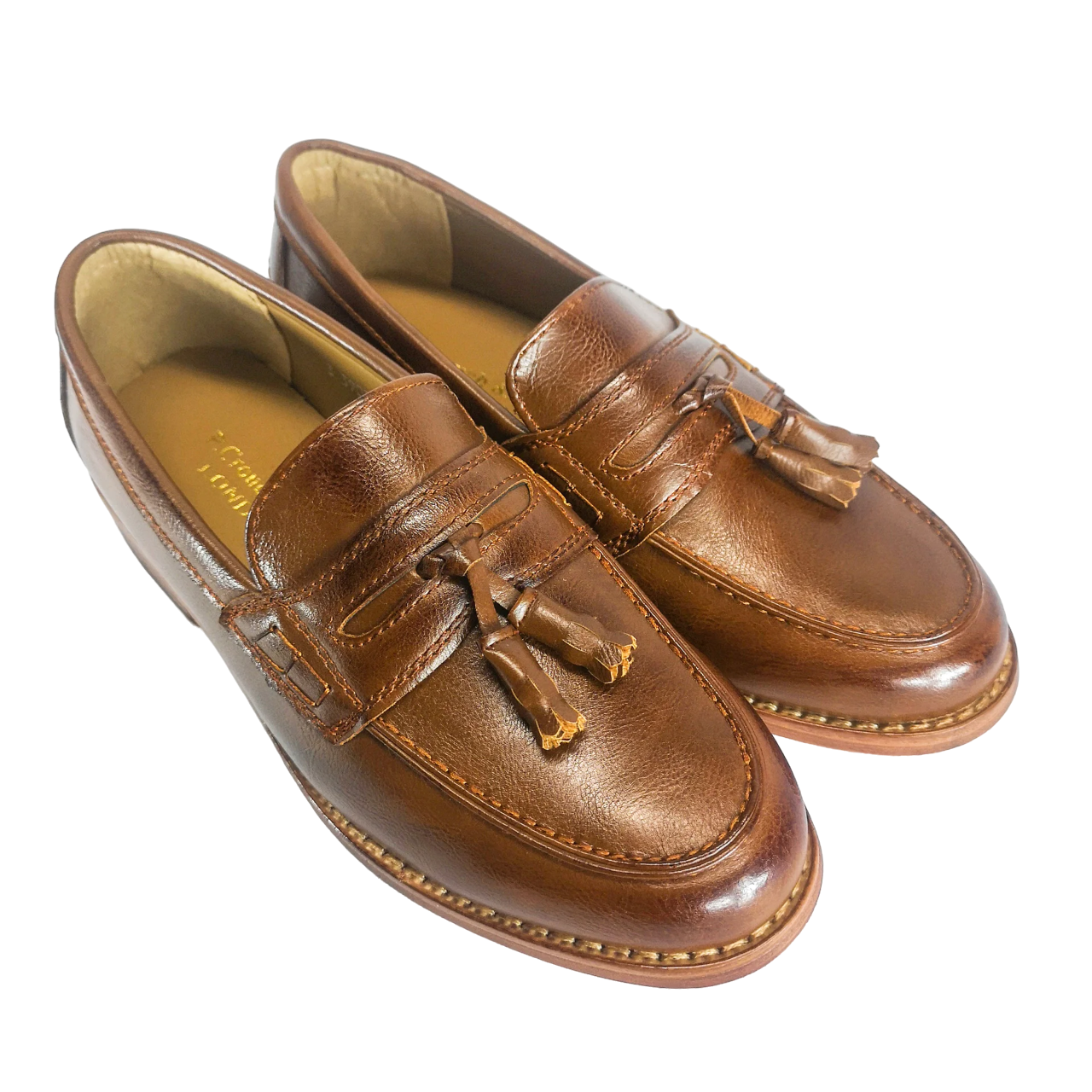 P.Crouch & Co Tan Brown Vega Shoe