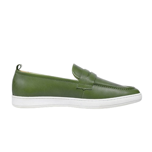 MMS Leather Italian Classic Green Moccasin