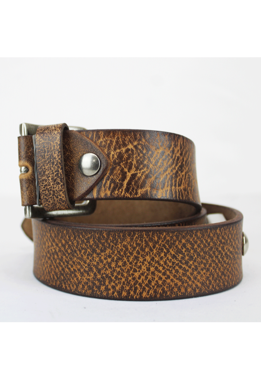 Bossini Leather  Brown Denim Belt