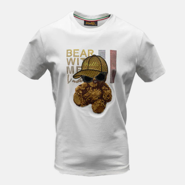 Vialli Implode White Bear T-shirt