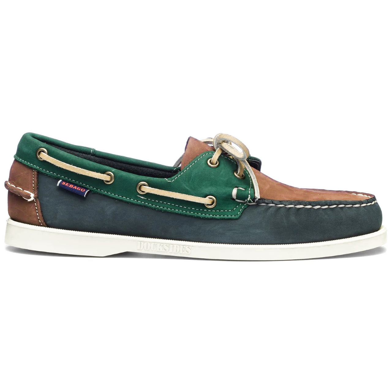 Sebago Portland Multiple - Blue Navy Tan Pine