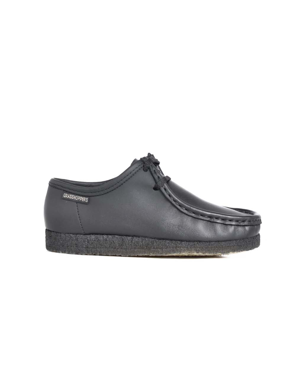 Grasshopper  Taylor Youths Leather Black