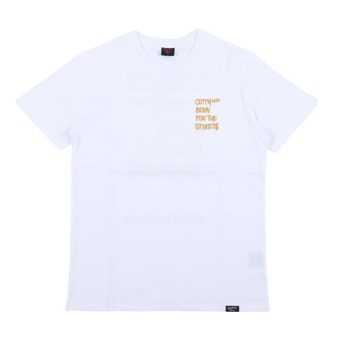 CUTTY BORN T-SHIRT (WHITE)