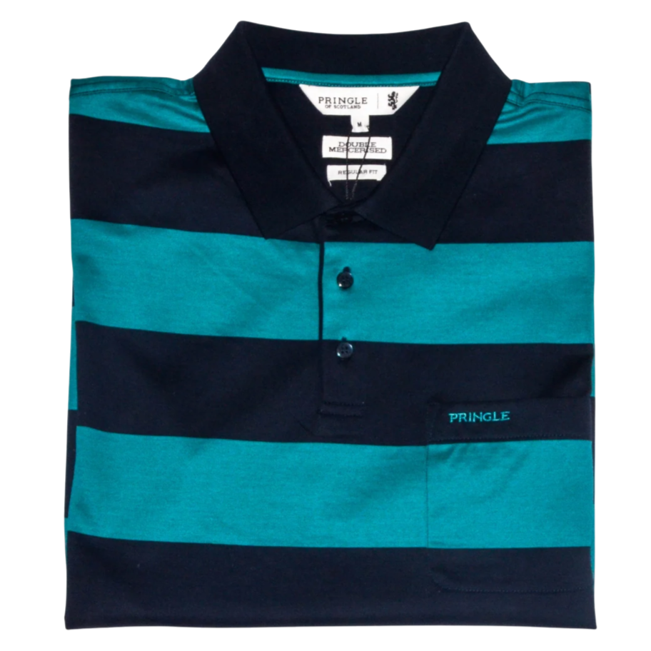 Pringle Teal Double Mercerized Golfer