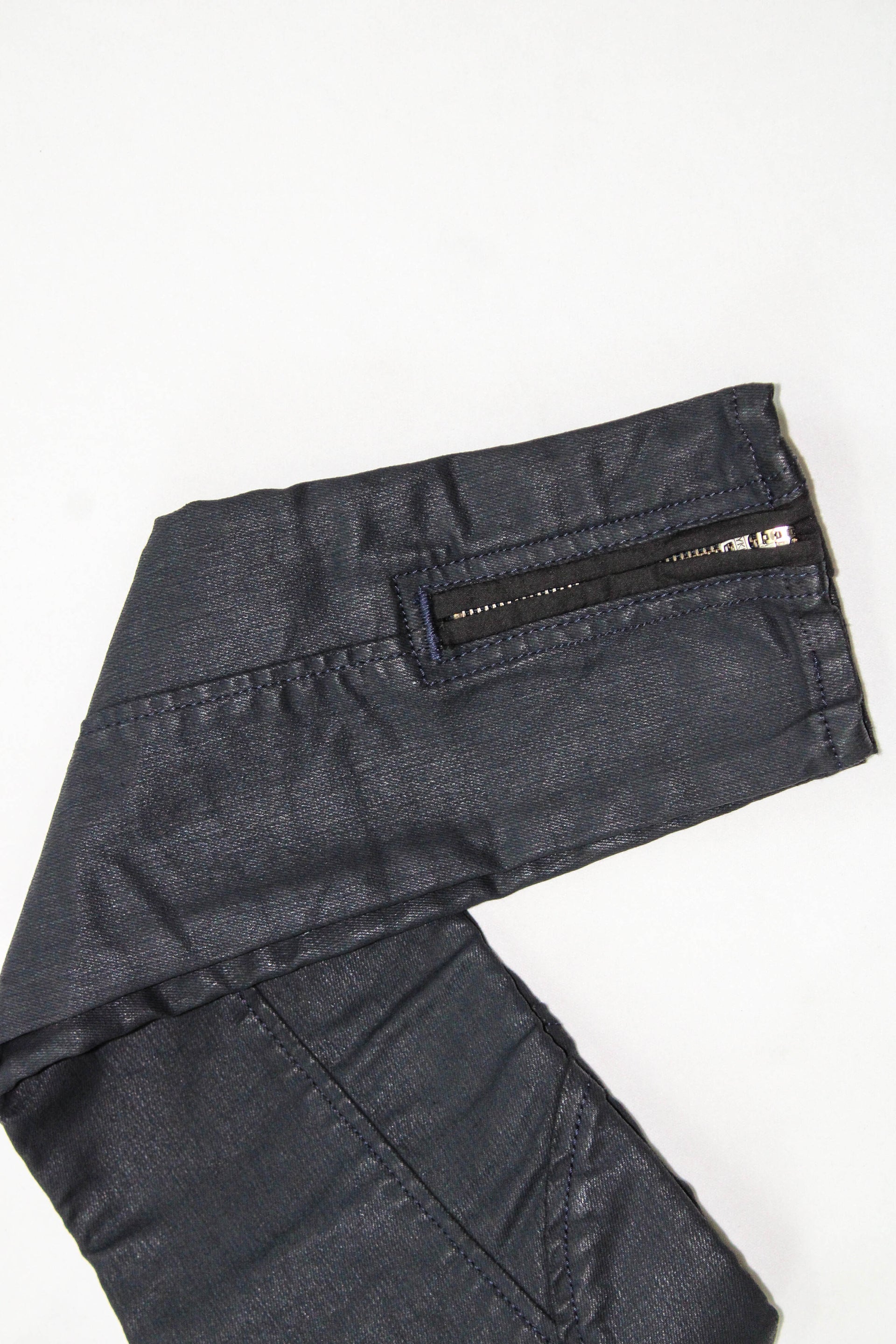 Vialli Luca Wax Navy Ultra Fit Jeans