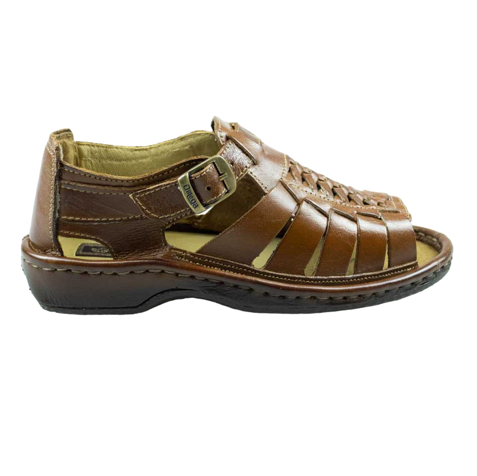 Omega Leather Kgosi Light Brown Youths Sandal