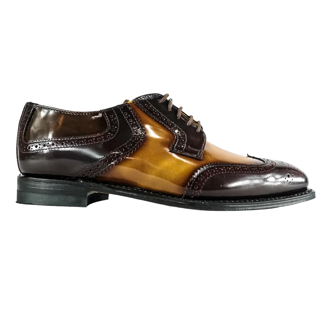 Medicus Leather Royal Burgundy  Tan Walnut Shoe