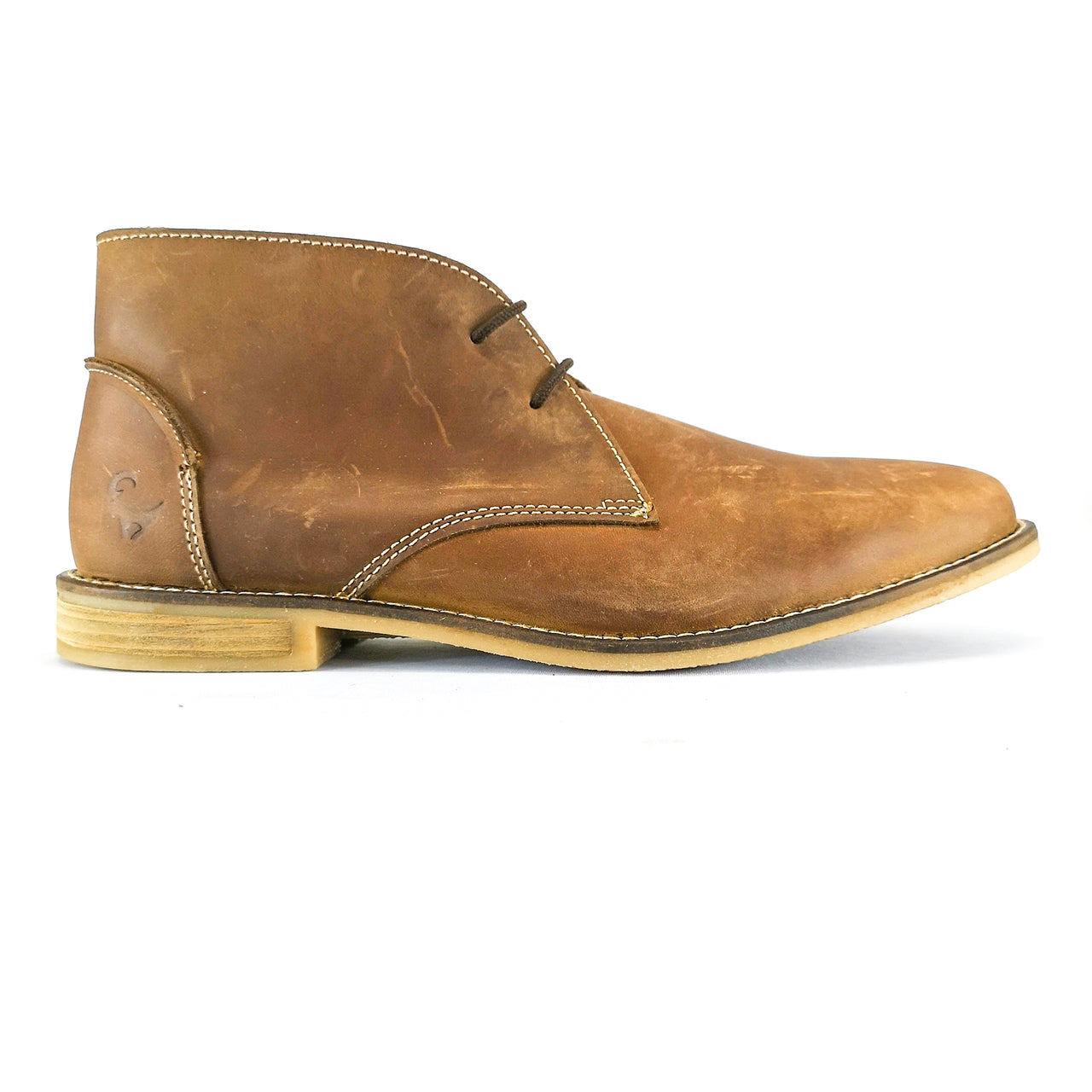 Old Khaki Vellie Tan Leather Boot