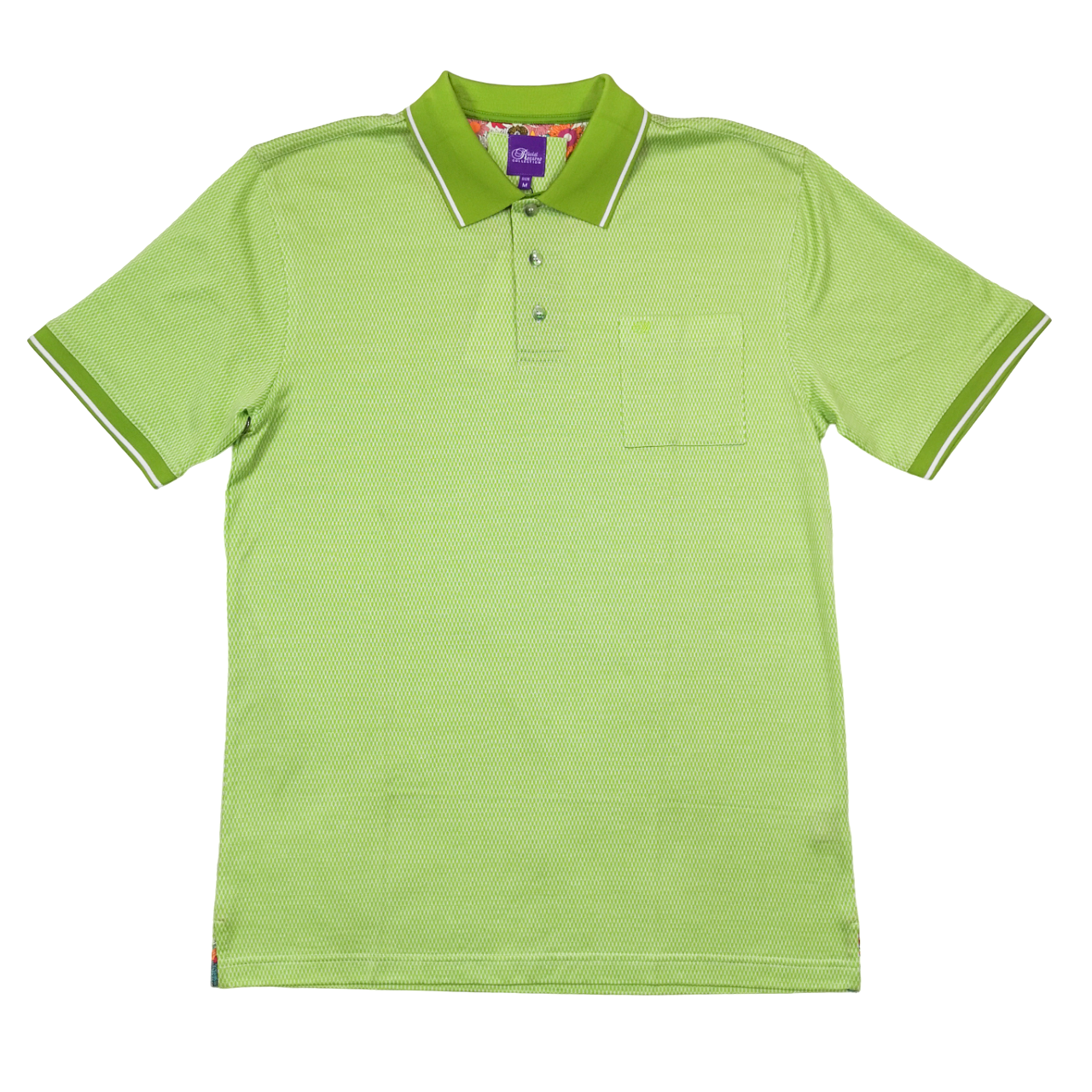 Rossini Italian Double Mercerised Cotton Lime Golfer