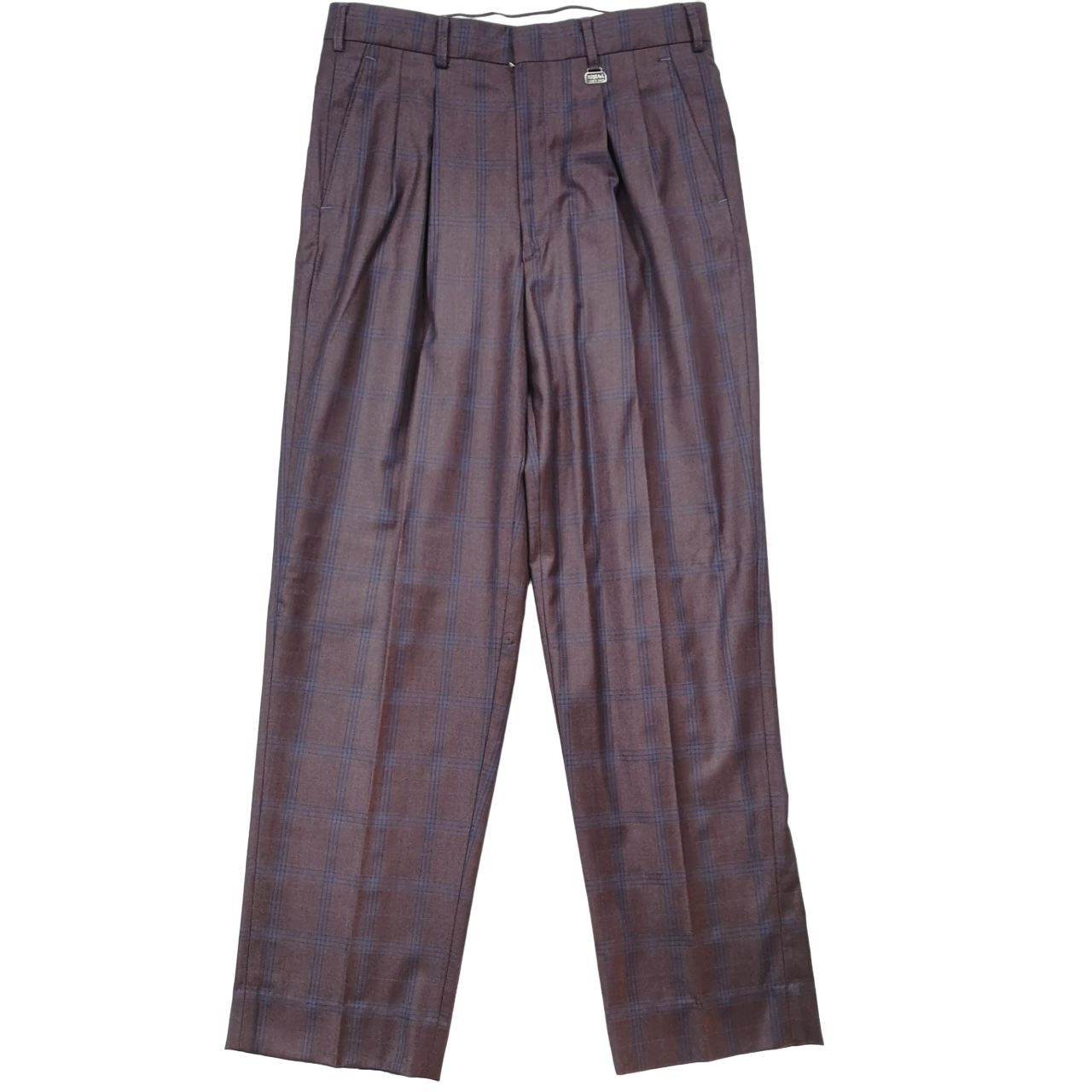 Navada Plum  Check Slack Trouser