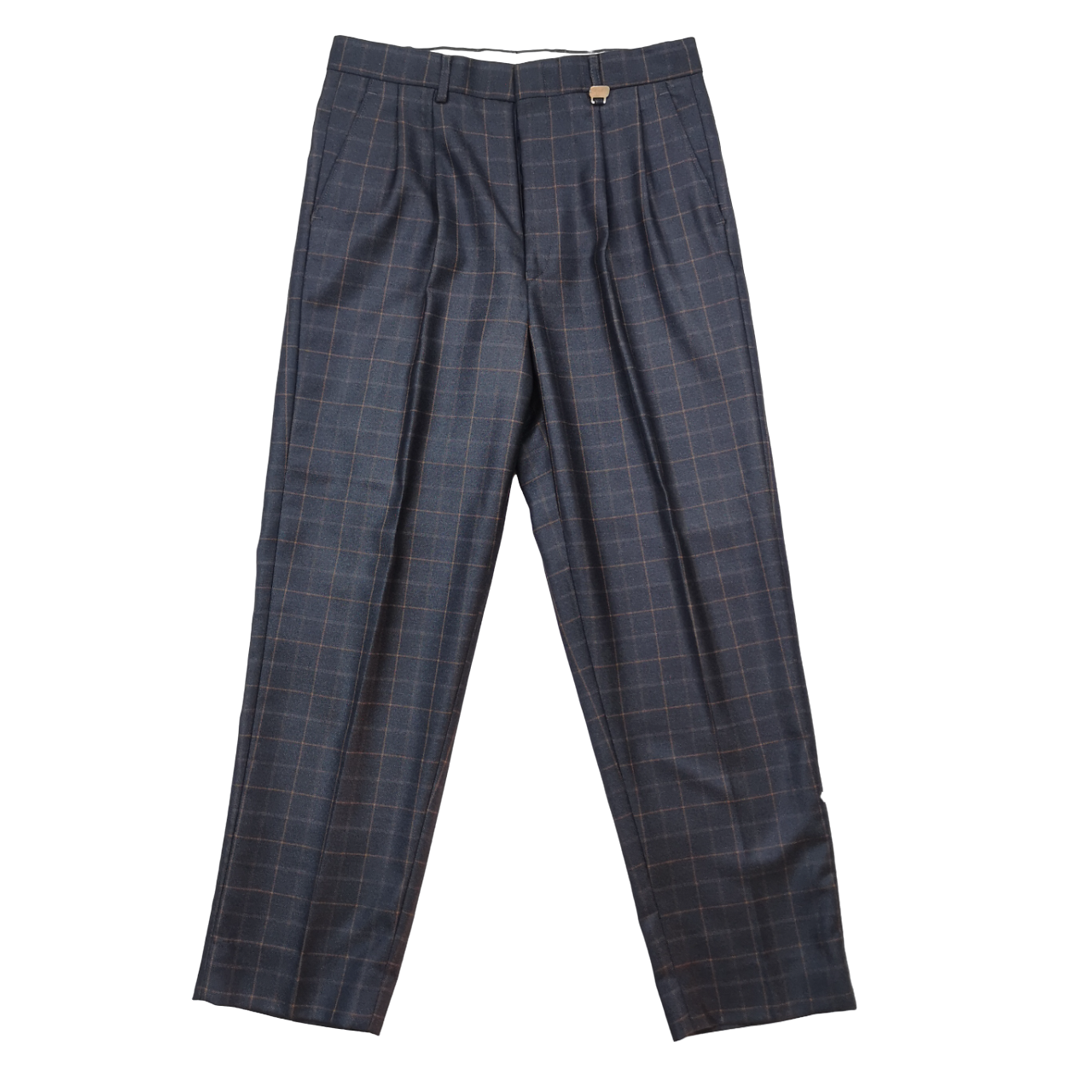 Navada Charcoal 2 Pleat Check Trouser