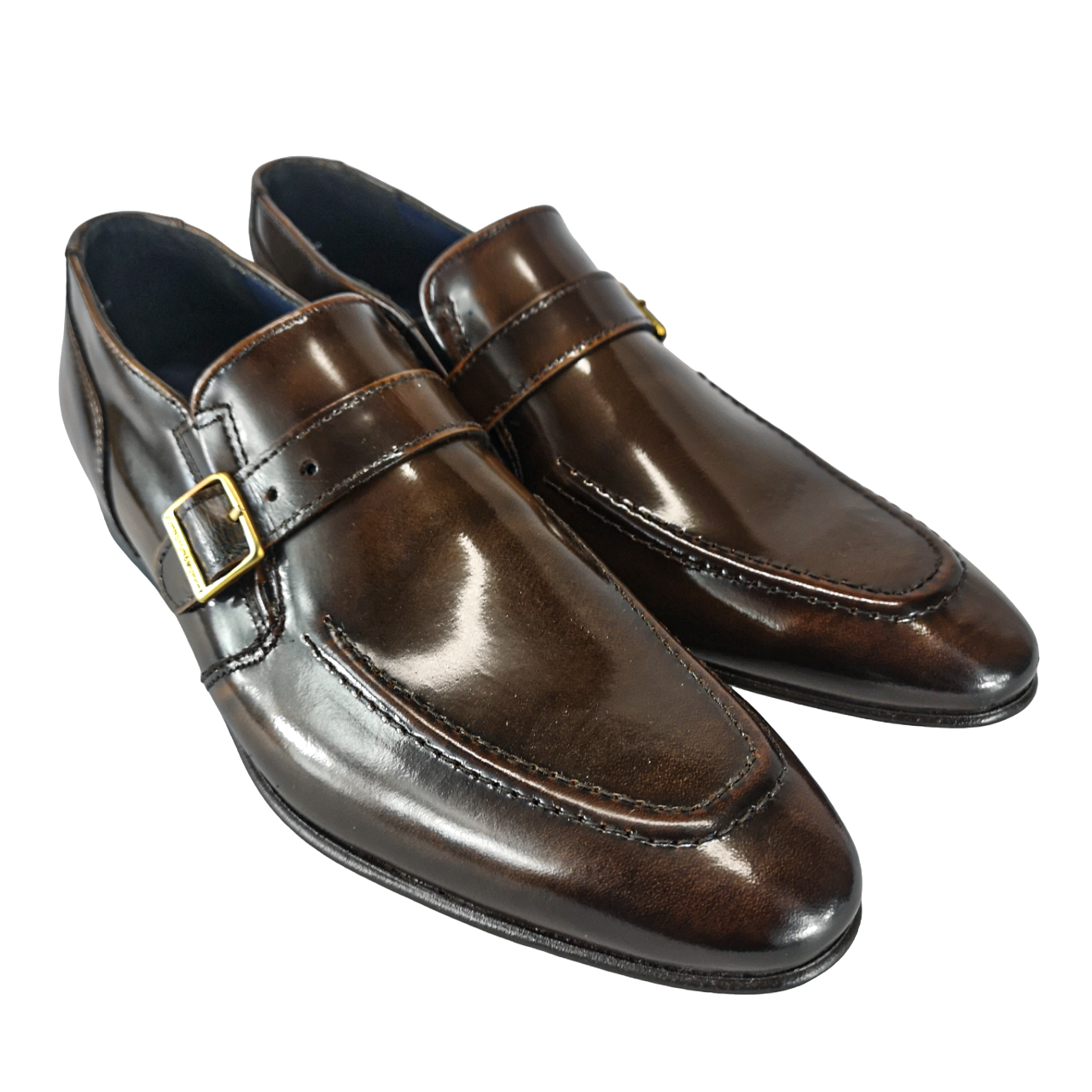 Johnston & Murphy Strap Mocassin Walnut Brown