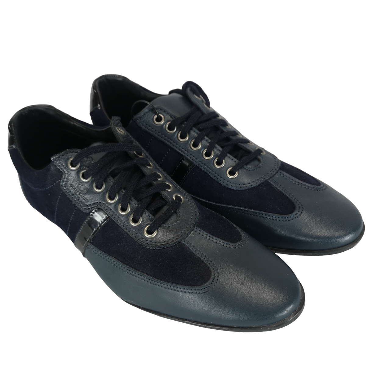 Gian Luca Italian Leather Suede  Navy