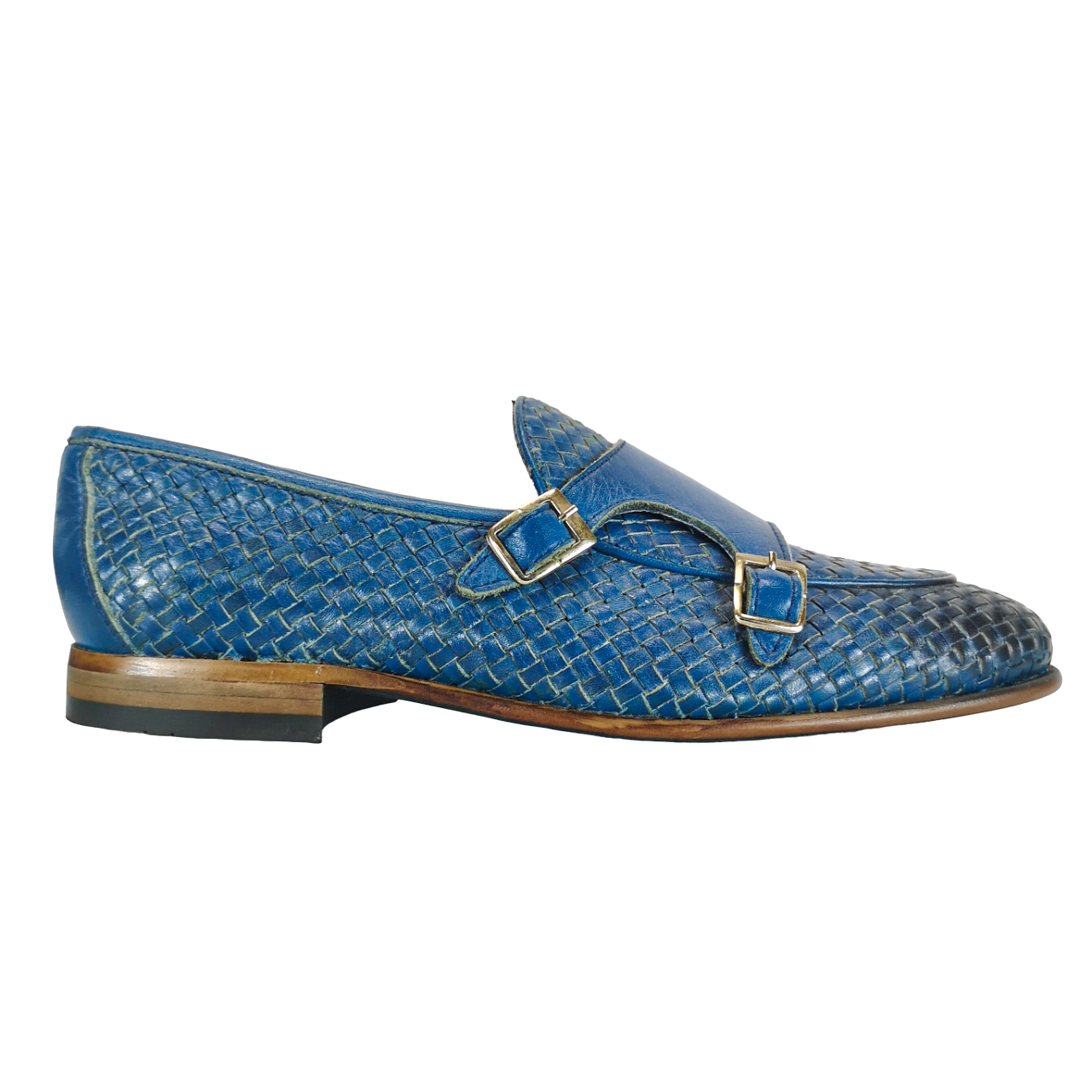 Calvano Blue Monk Strap