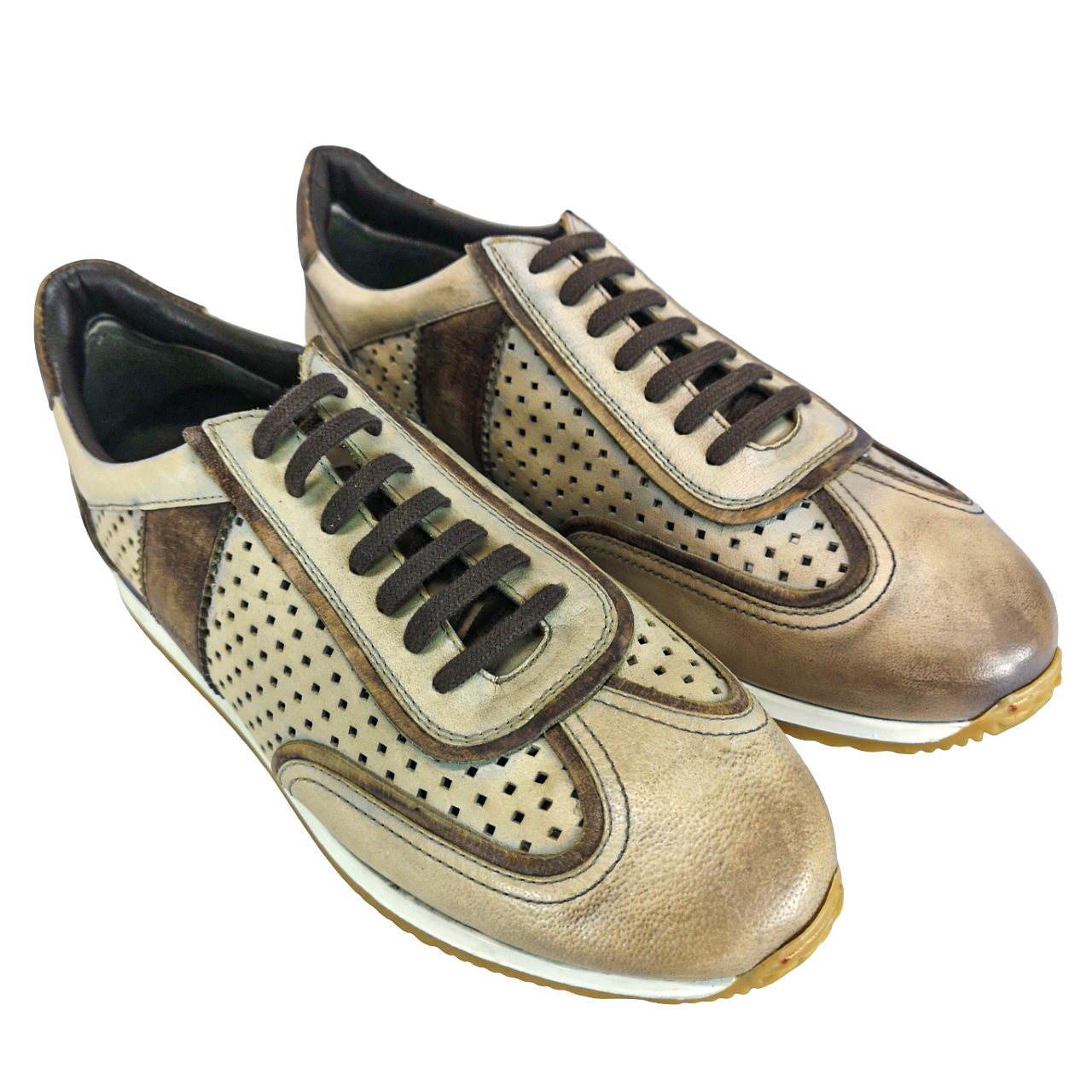 Calvano Grey Brown Sneaker