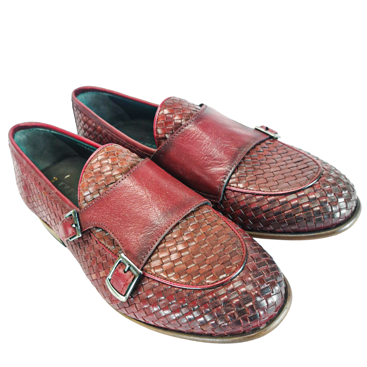 Calvano Burgundy Monk Strap