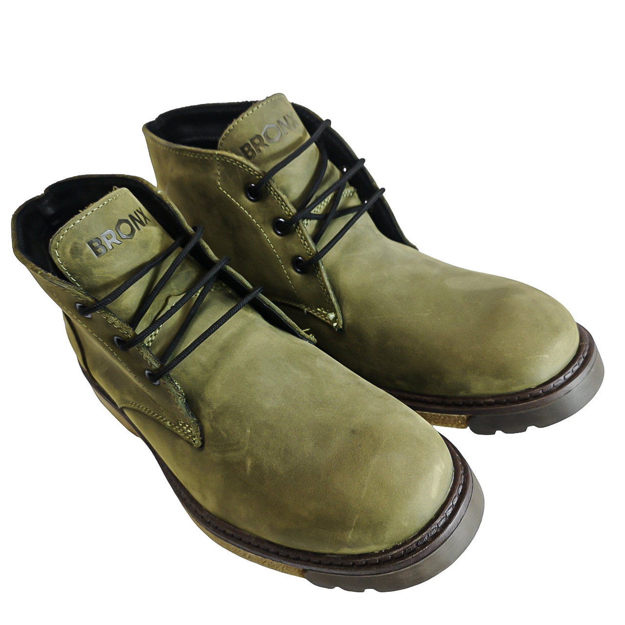 Bronx Leather  Olive San Diego Boot