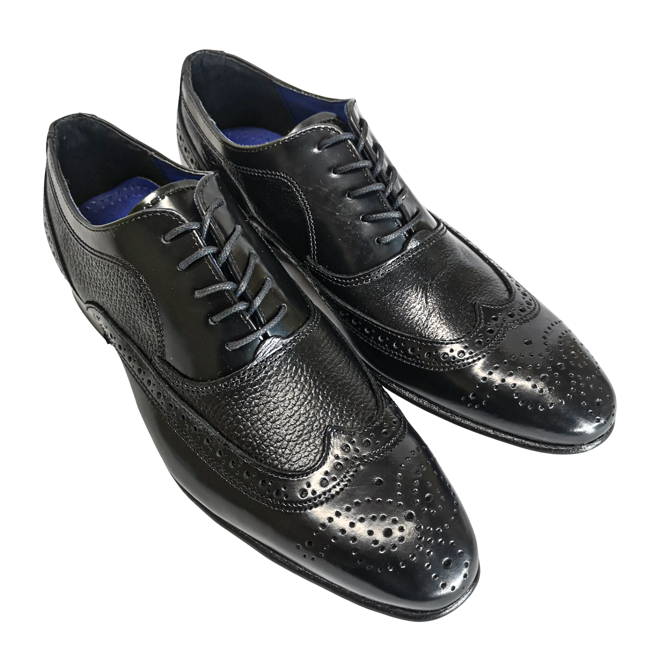 JOHNSTON & MURPHY Leather Black Smart Shoe