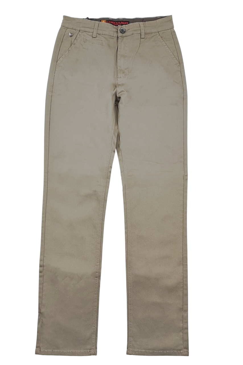 Crockett & Jones Taupe Straight Leg Chino