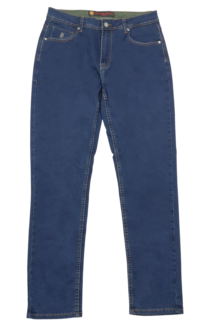 Crockett & Jones Blue/black Stretch Jean