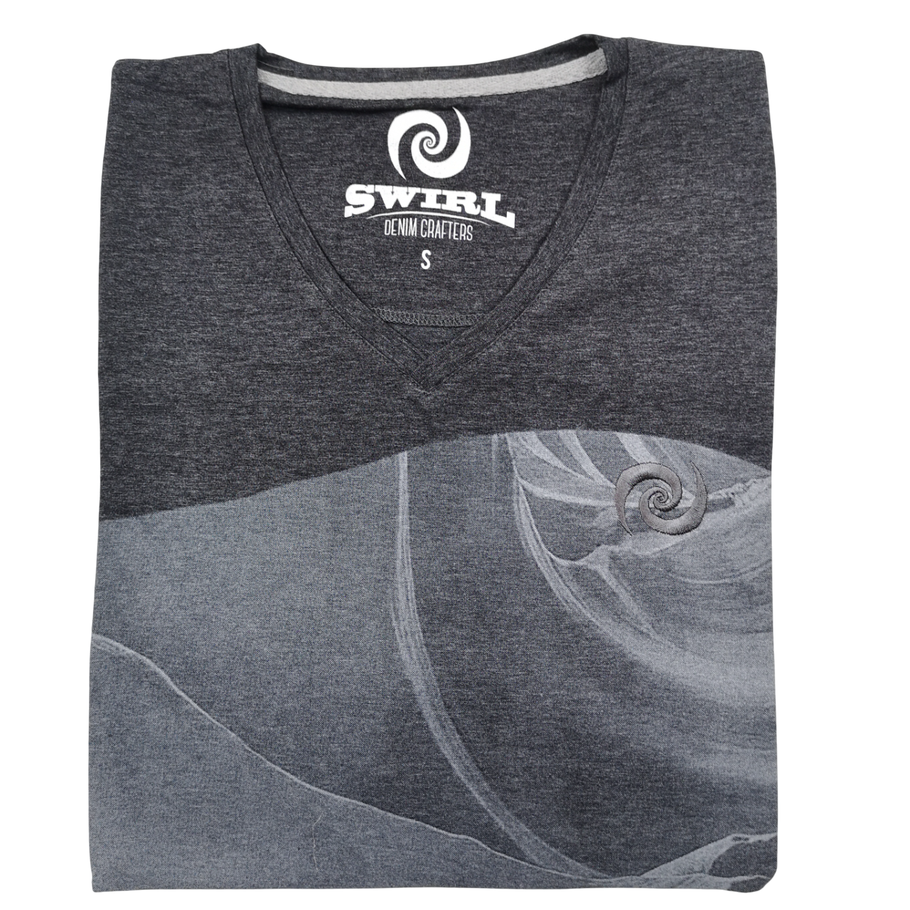 Swirl Boulders Charcoal Grey T-Shirt