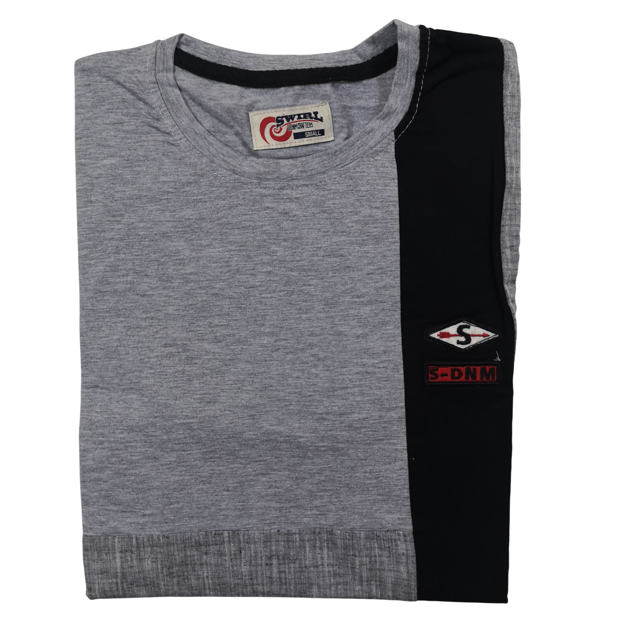 Swirl Stack Grey T-Shirt