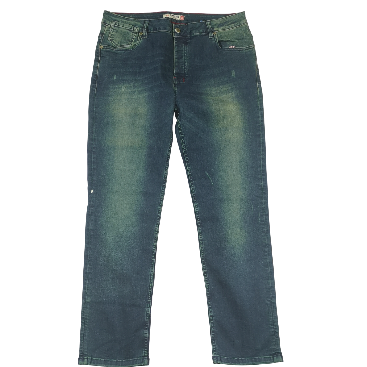 Swirl Slim Fit Denim Green Sludge Jean