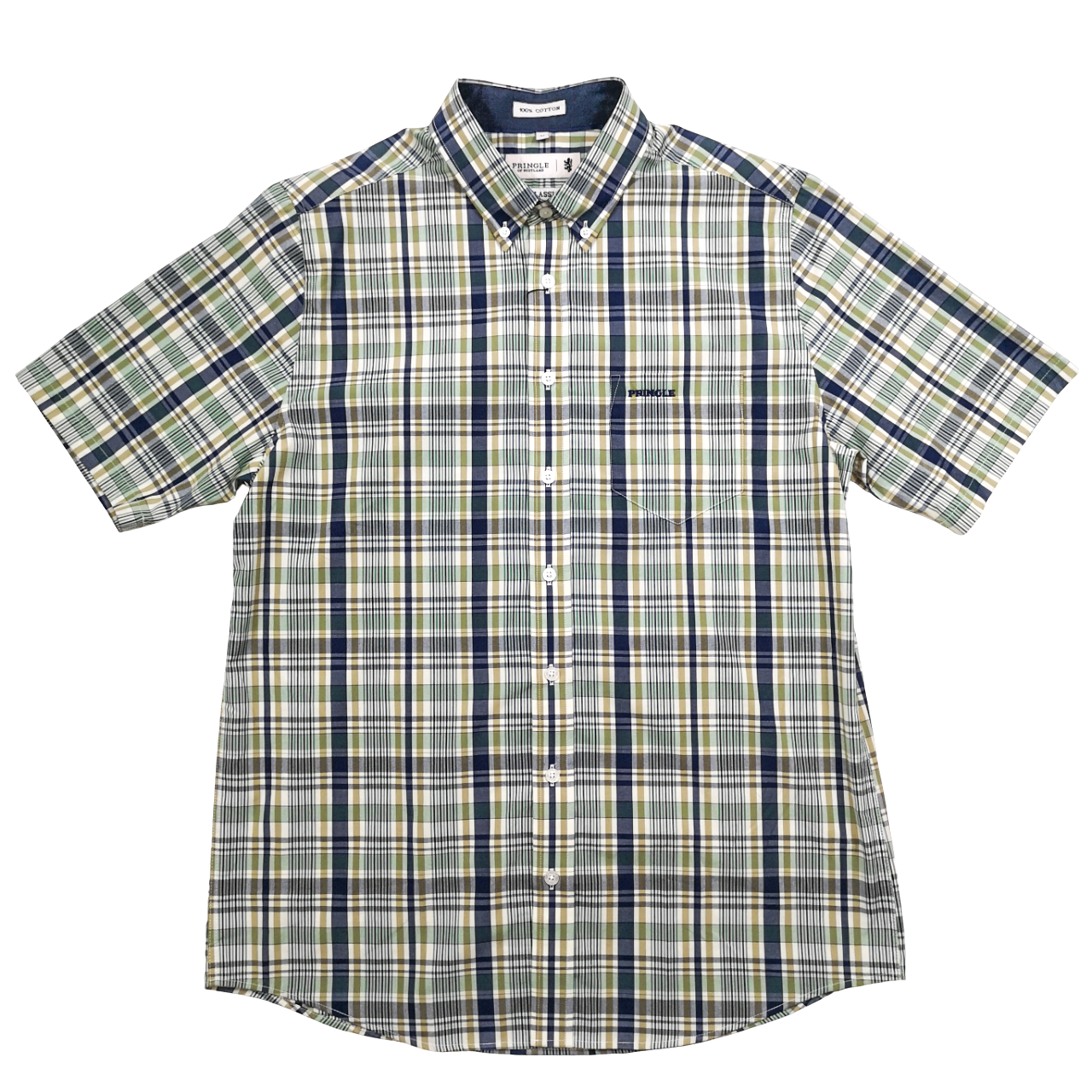 Pringle SS Green Check Shirt