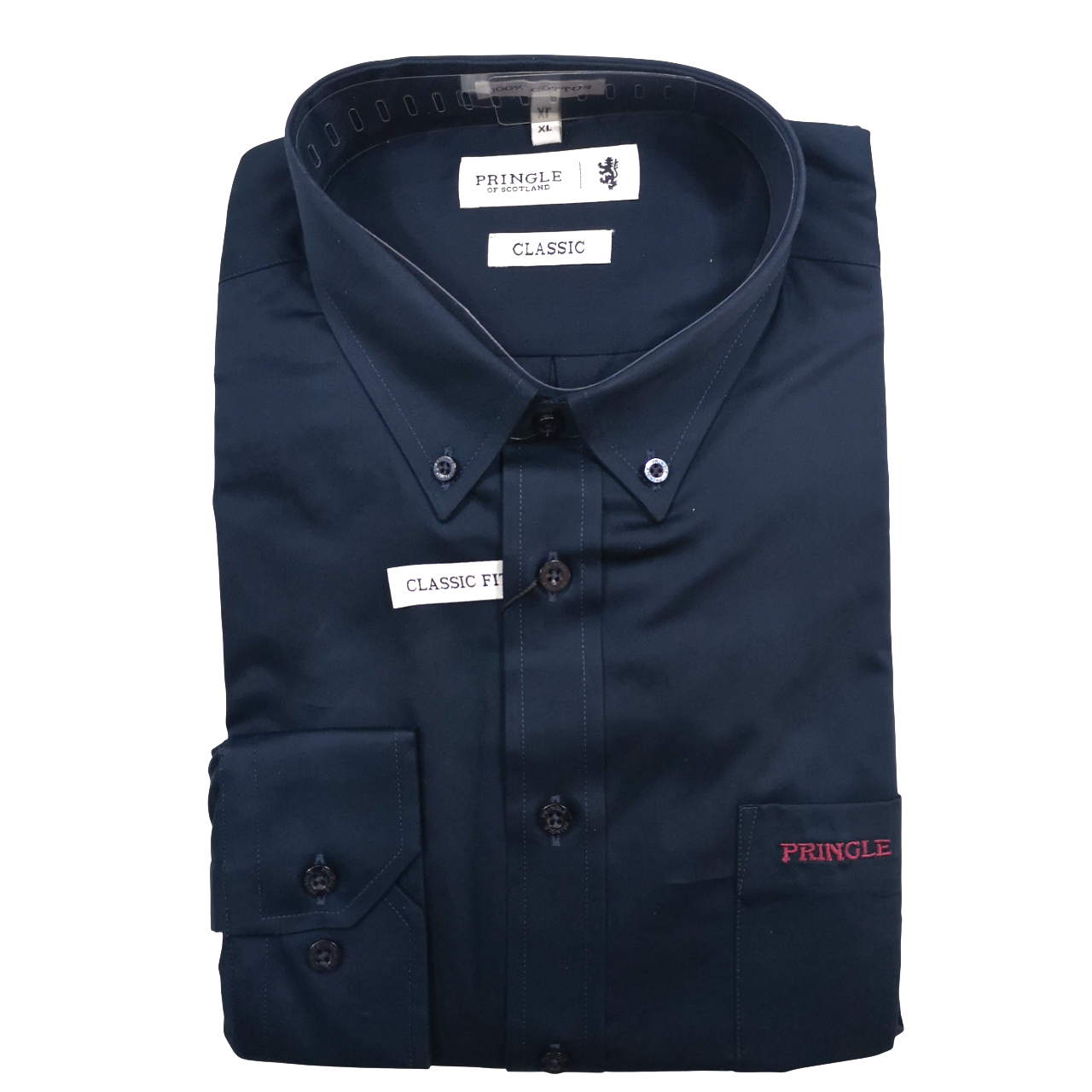 Pringle Navy LS Shirt Classic Regular Fit