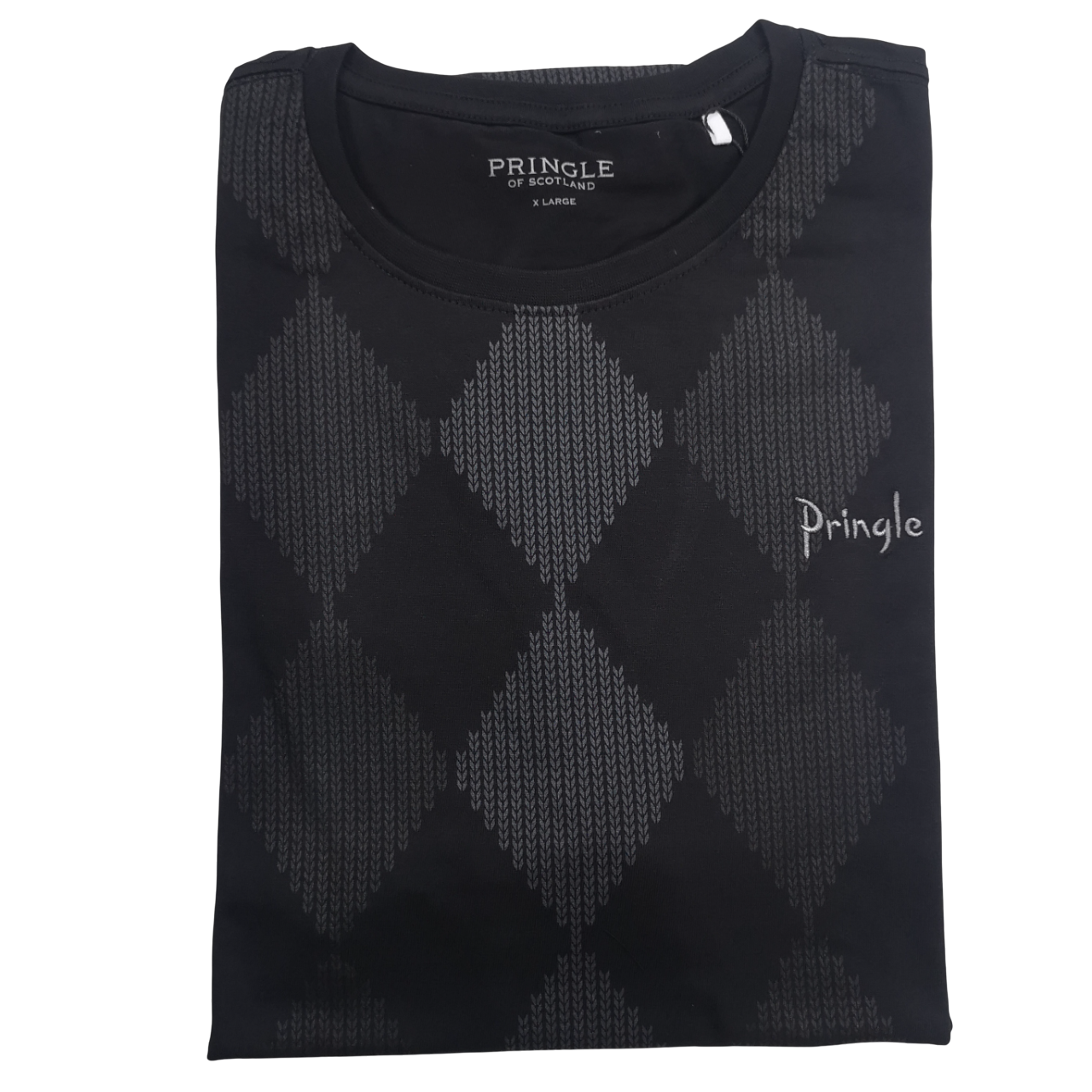 Pringle of Scotland Black Hugo SS Tee