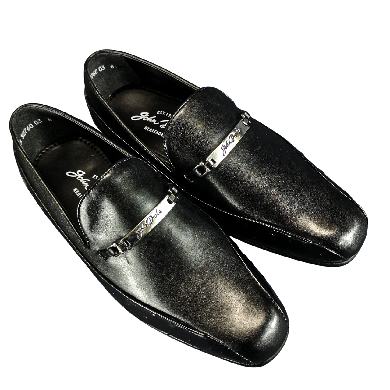 John Drake Plain Vamp Ostrich Saddle Trim Shoe