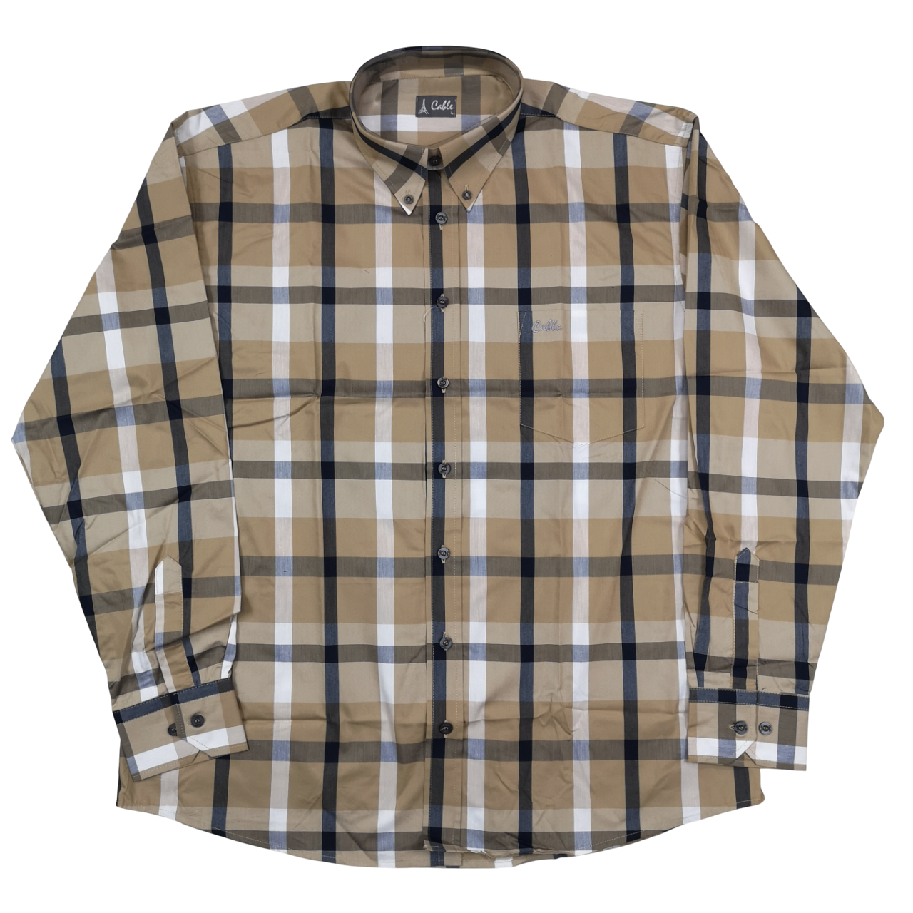 Aero Cable Stone Check Shirt