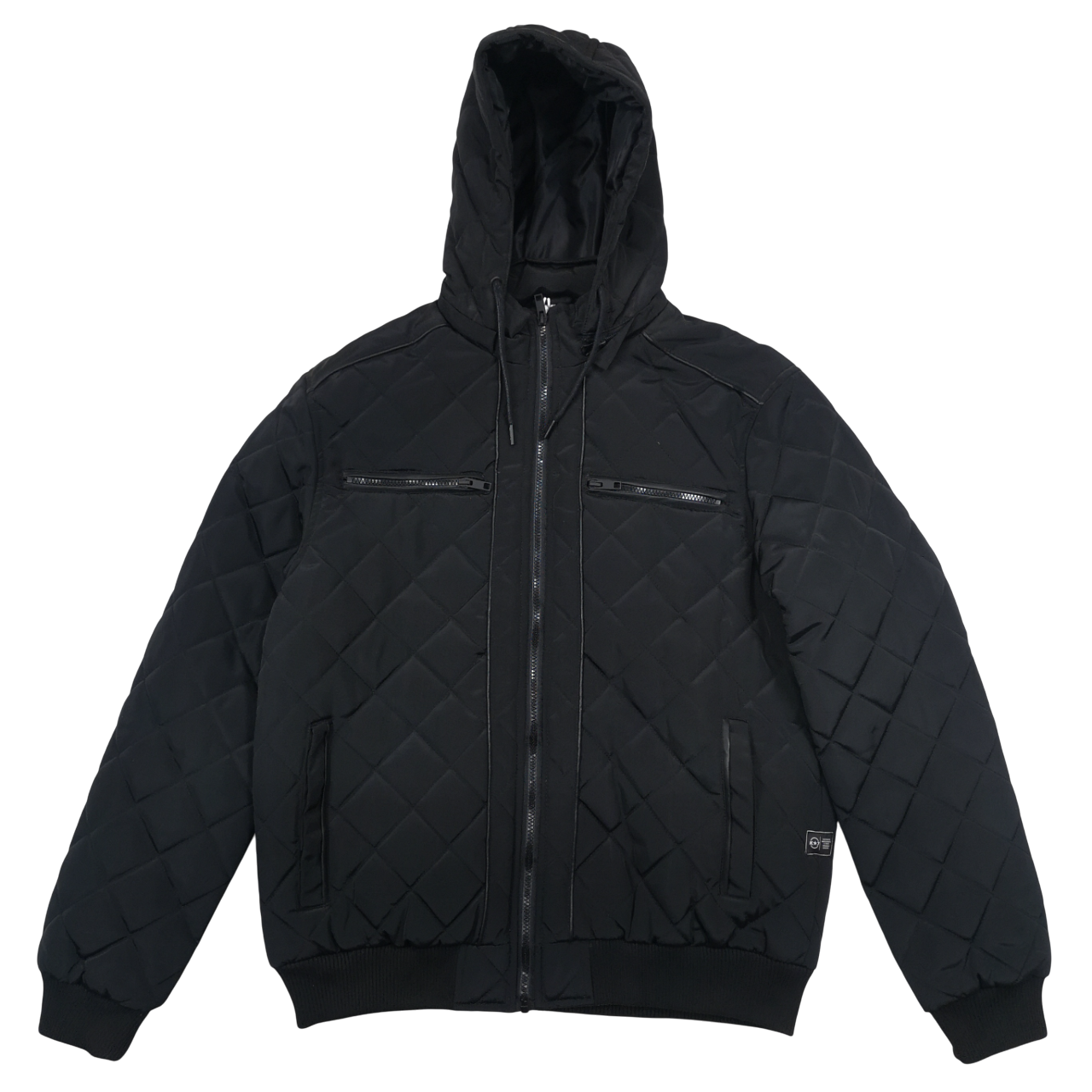 K7 Rio Black Padded Jacket Hoody