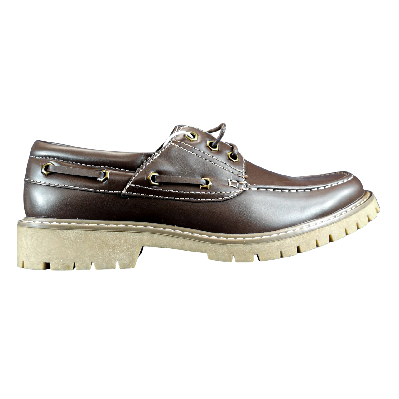 K7 Leather AI Pacino Brown Dockside Shoe