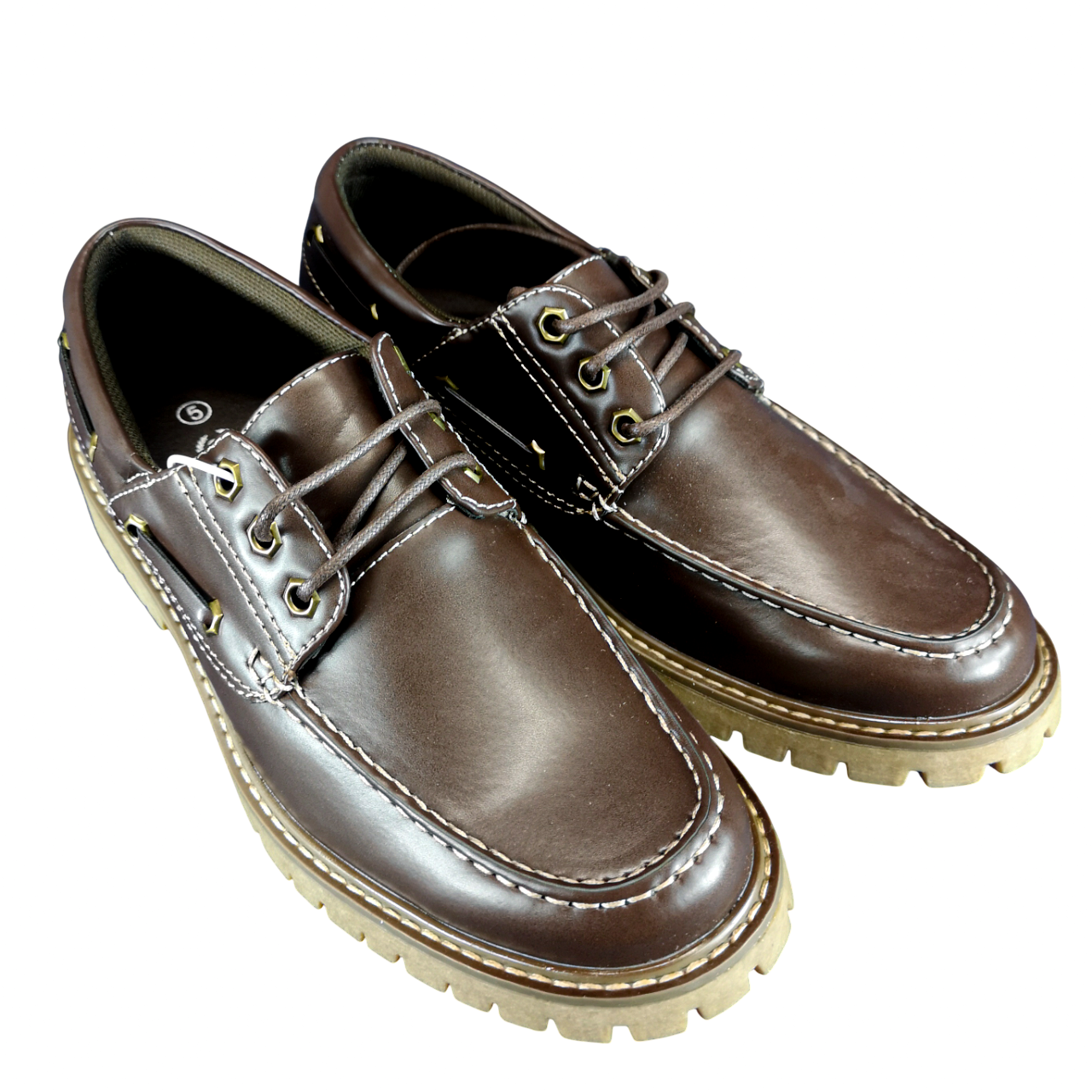 K7 Leather AI Pacino Brown Dockside Shoe