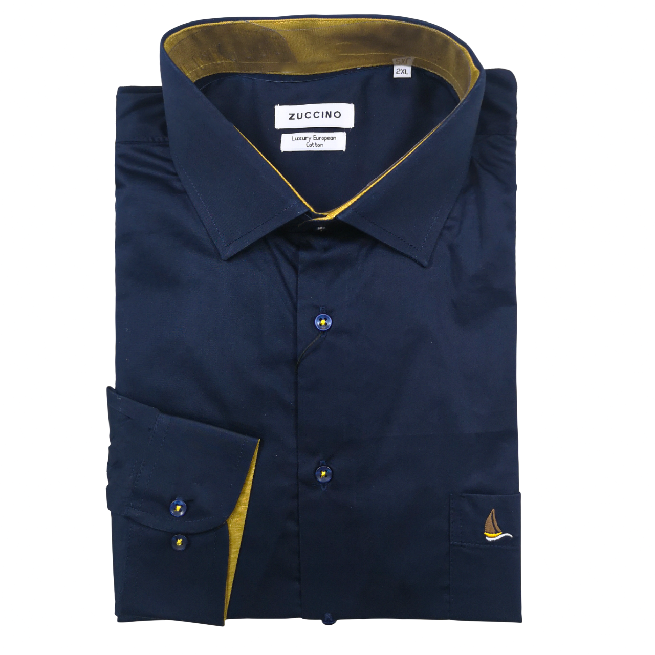 Zuccino of Italy Navy LS Shirt