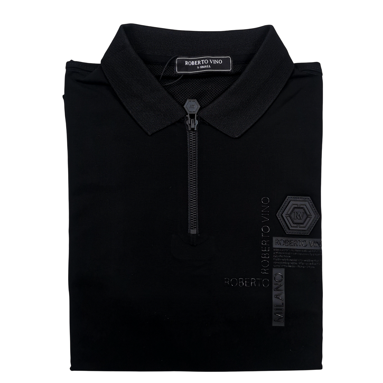 Roberto Vino Black 1/4 Zip Golfer