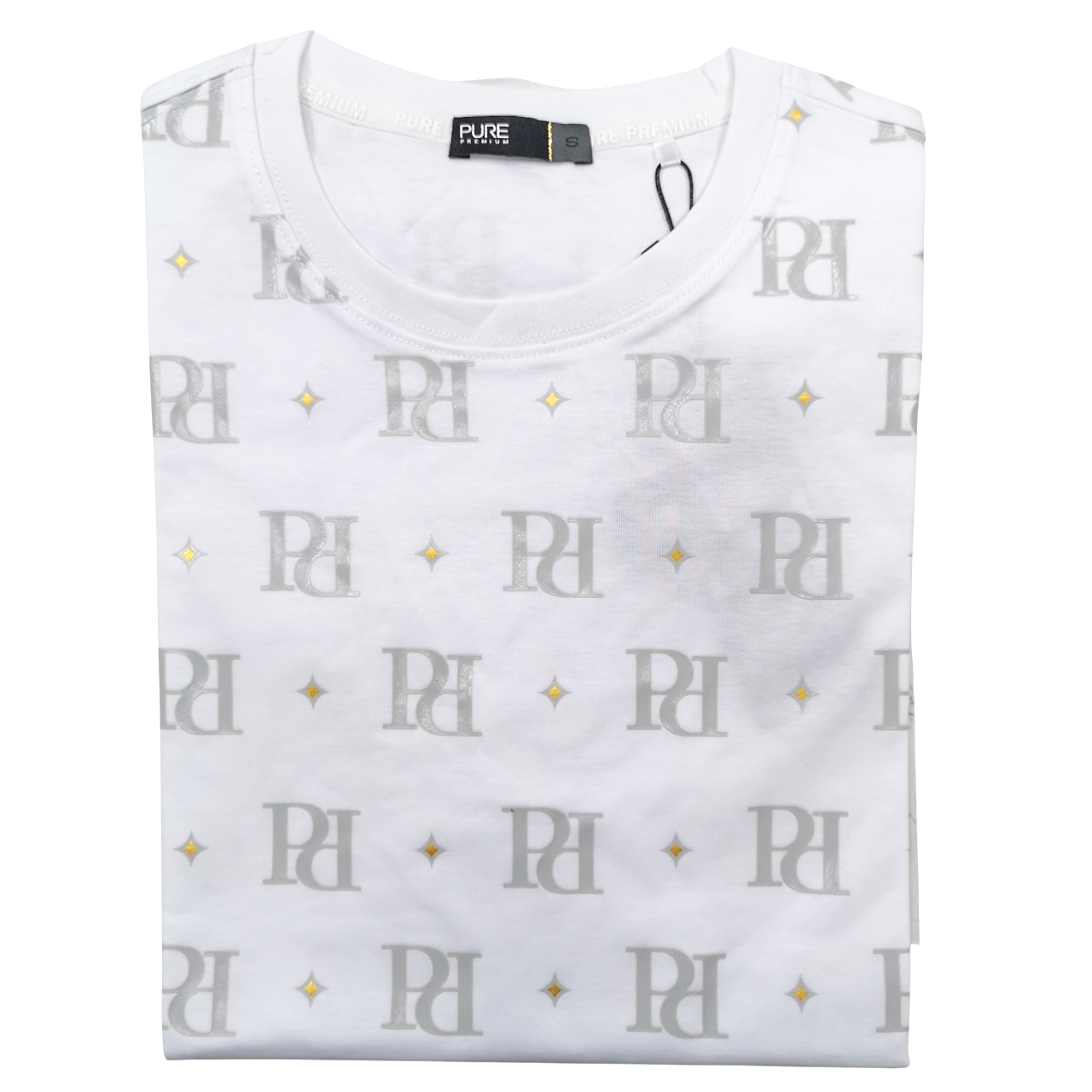 Pure Premium Logo Spika White T-Shirt