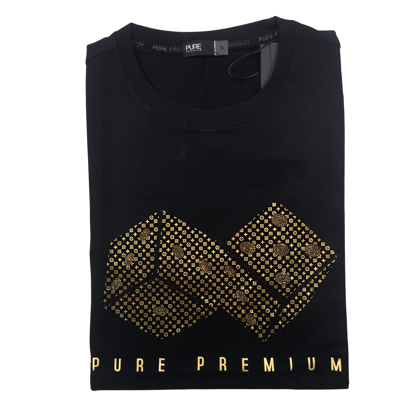 Pure Premium Black Diced Tee