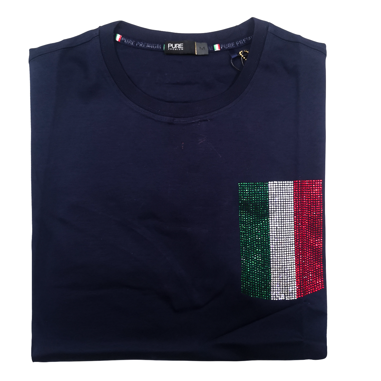 Pure Premium Italian Sicily Navy T-Shirt