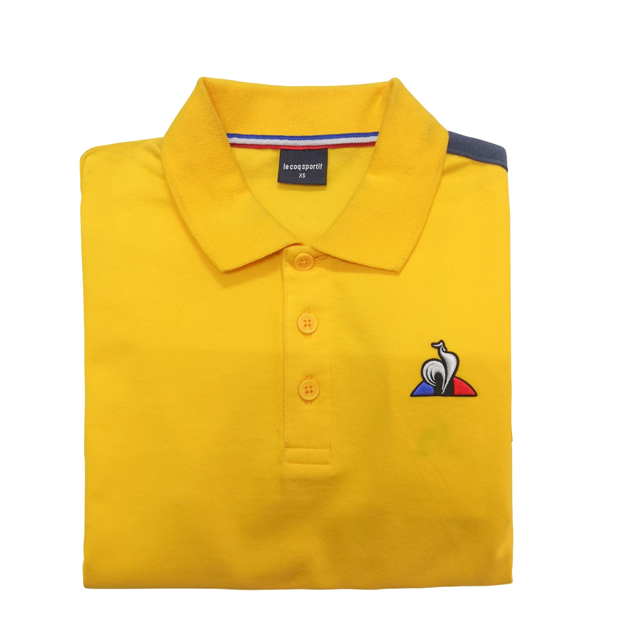 Lecoq Sportif Mens Saison Polo Yellow Golfer