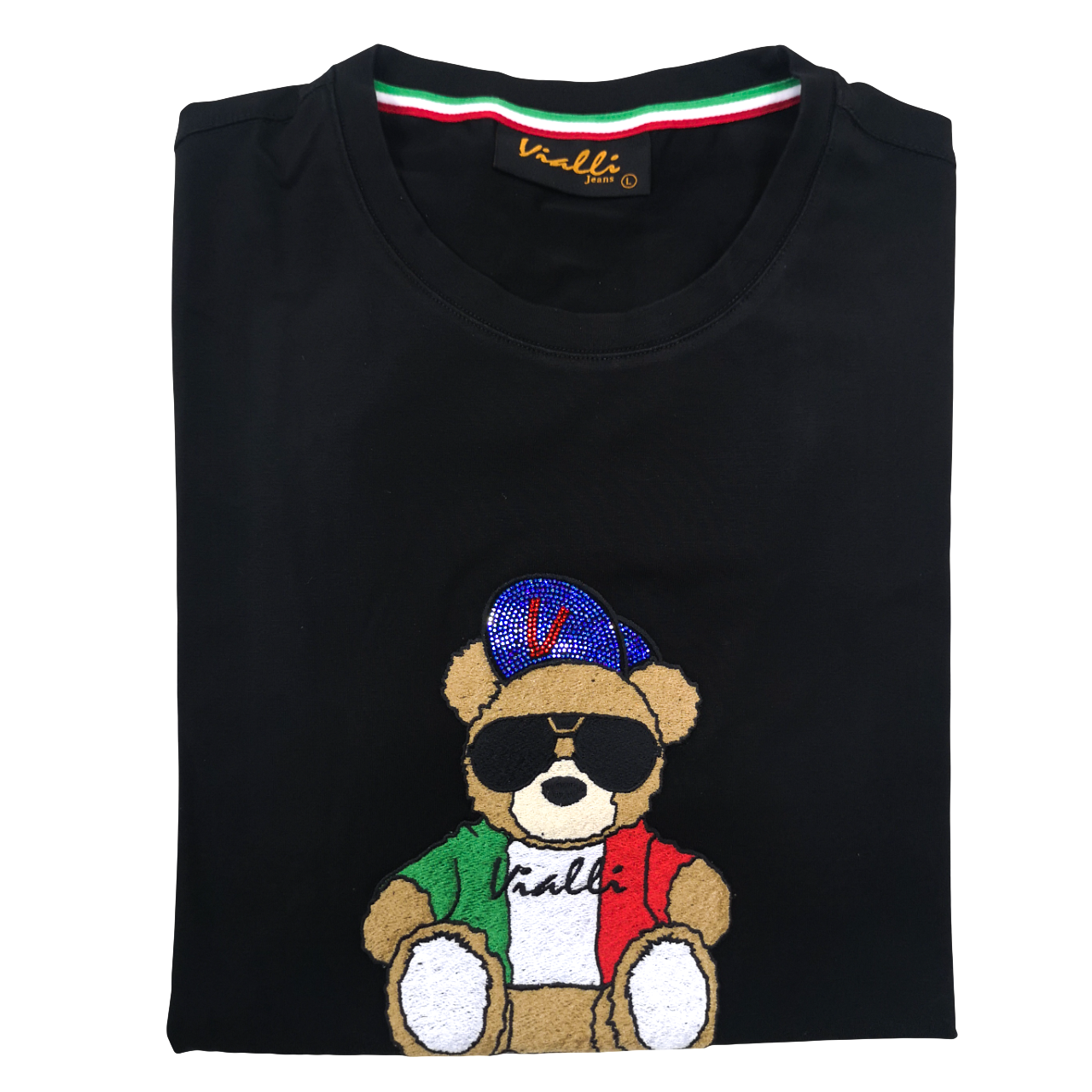 Vialli Itunes Bear Black T-Shirt